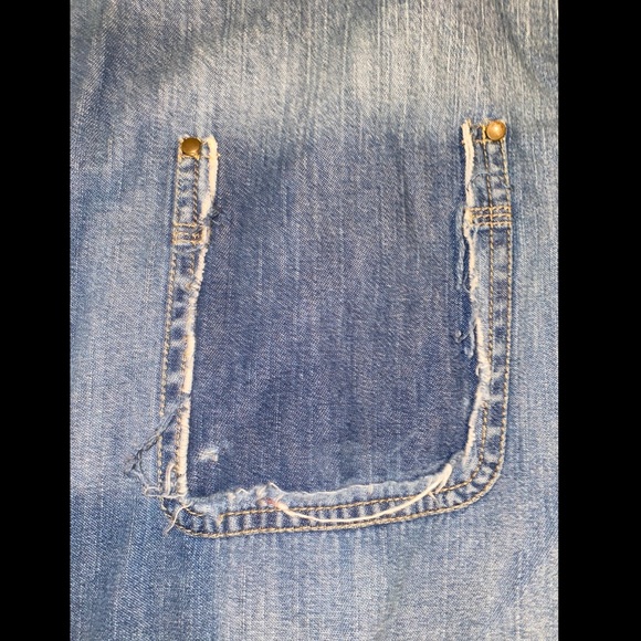 Urban Outfitters Vintage Distressed Denim Shirt - Picture 2 of 5